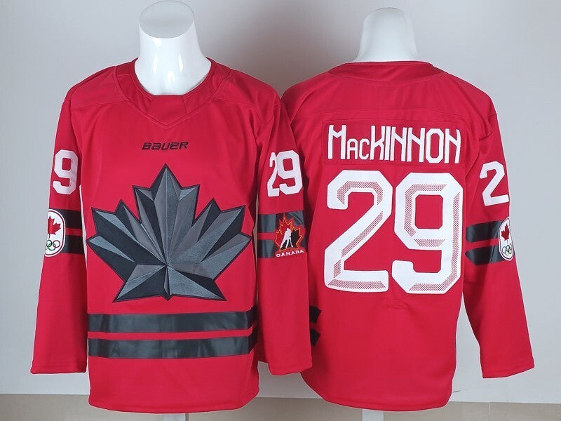 Canada Hockey #29 Nathan MacKinnon Canada 2026 Winter Olympics Edition Style 4