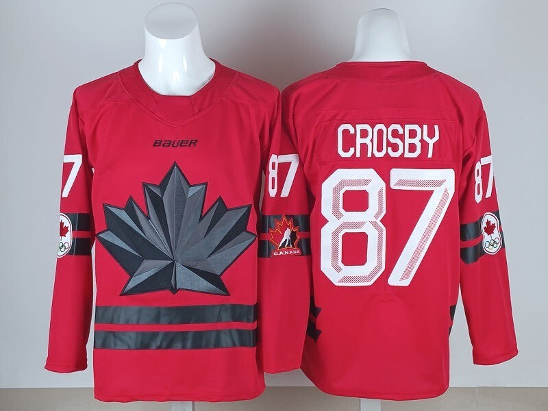 Canada Hockey #87 Sidney Crosby Canada 2026 Winter Olympics Edition Style 4