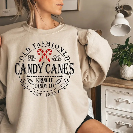 Candy Cane Shirt, North Pole Sweater, Comfort Colors Christmas Sweatshirt, Candy Canes Sweatshirt, Christmas Hoodie, Christmas Candy Shirt