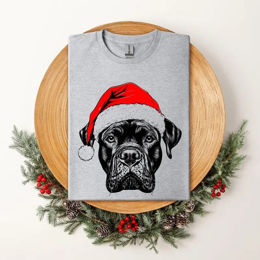 Cane Corso, Santa, Dog, Christmas, Dog Lover, Pet T-Shirt, Soft Style Tee, Women's Graphic Tshirt Hoodie, Sweatshirt