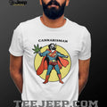 Cannabisman Hero Weed Parody Funny Superhero T Shirt