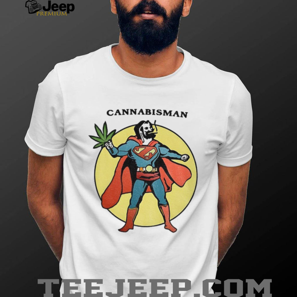 Cannabisman Hero Weed Parody Funny Superhero T Shirt