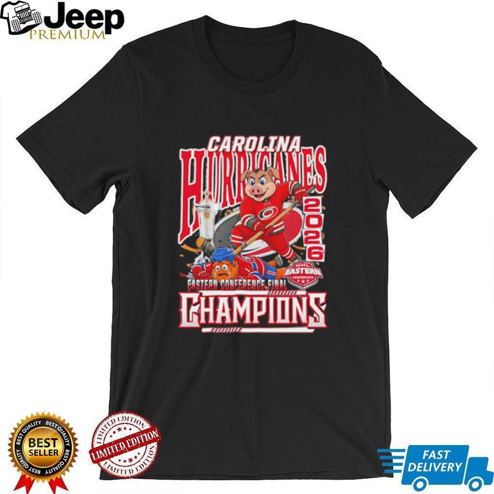 Carolina Hurricanes 2026 Eastern Conference Champions mascot shirt