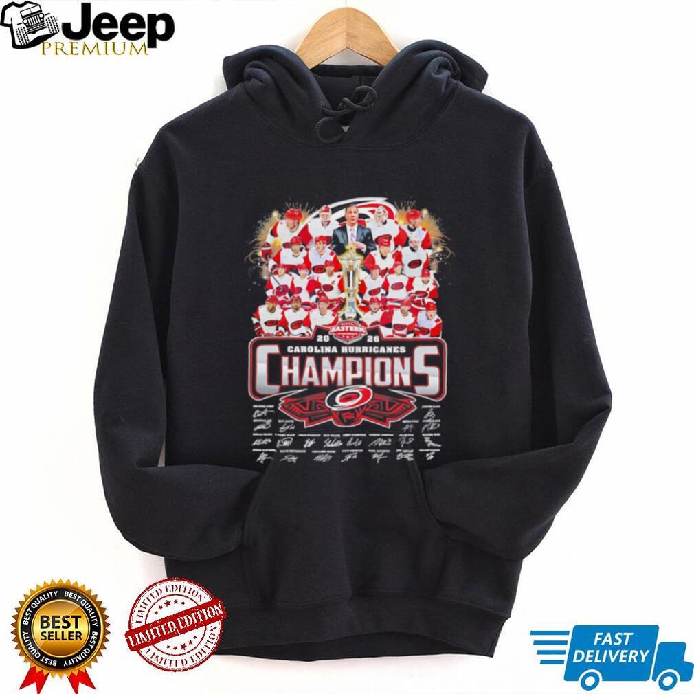 Carolina Hurricanes 2026 NHL Eastern Champions signature shirt