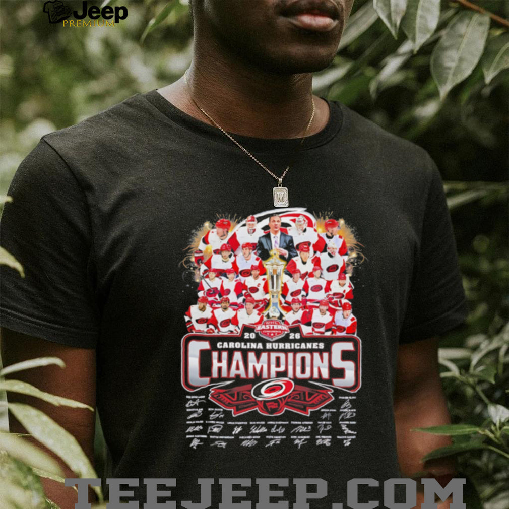 Carolina Hurricanes 2026 NHL Eastern Champions signature shirt