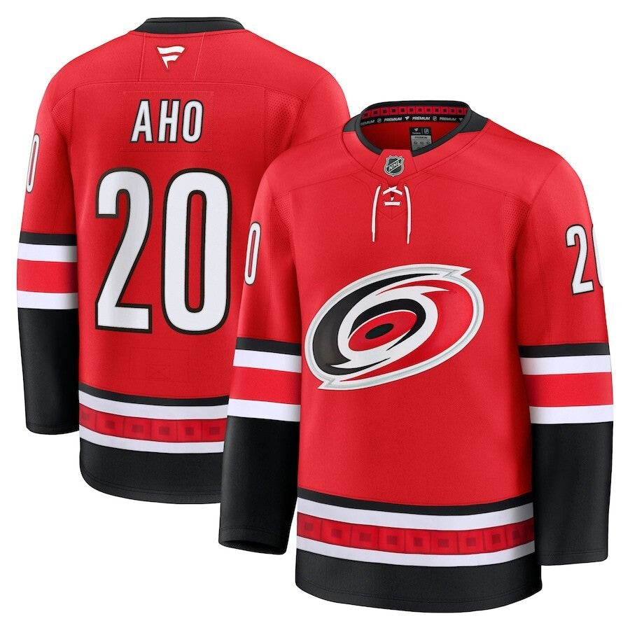 Carolina Hurricanes #20 Sebastian Aho Alternate Premium Jersey - Red