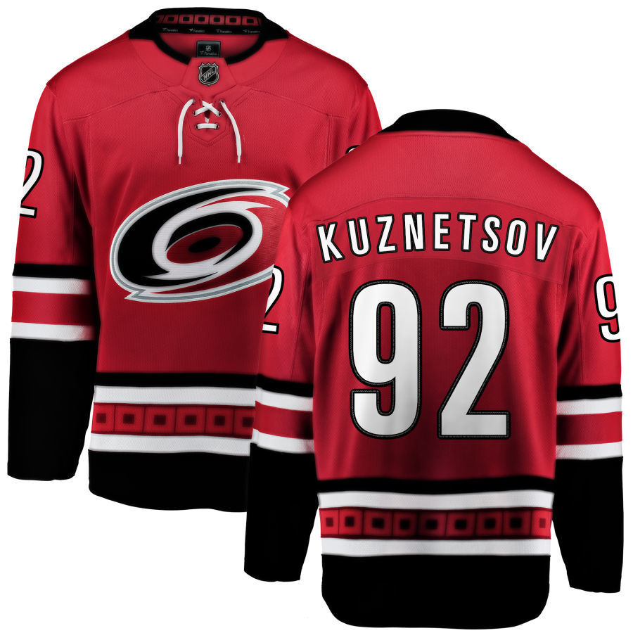 Carolina Hurricanes #92 Evgeny Kuznetsov Alternate Red