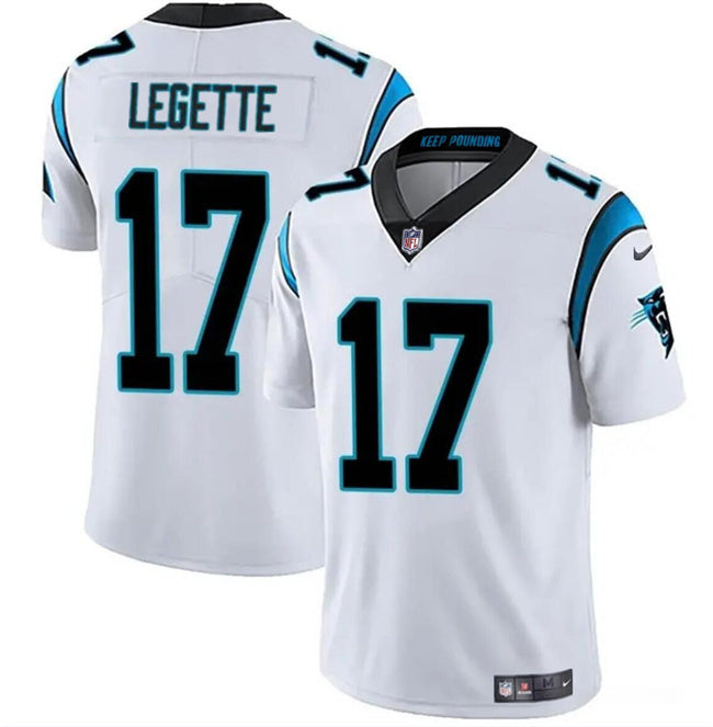 Carolina Panthers #17 Xavier Legette White Vapor