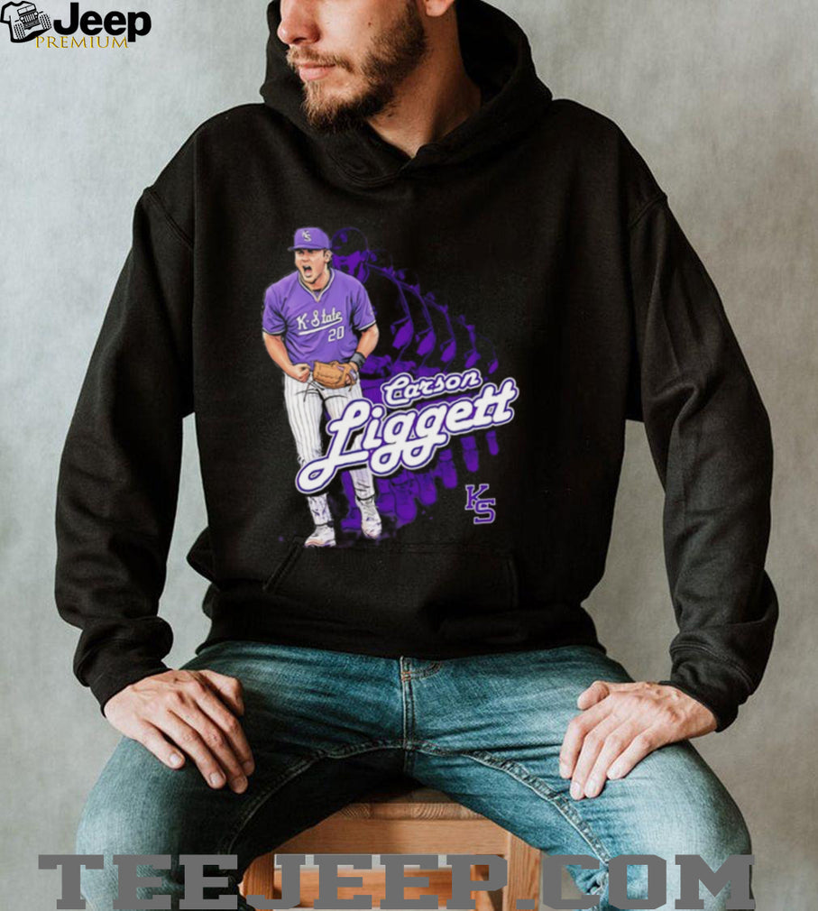 Carson Liggett K State Wildcats Baseball Player Fan T Shirt