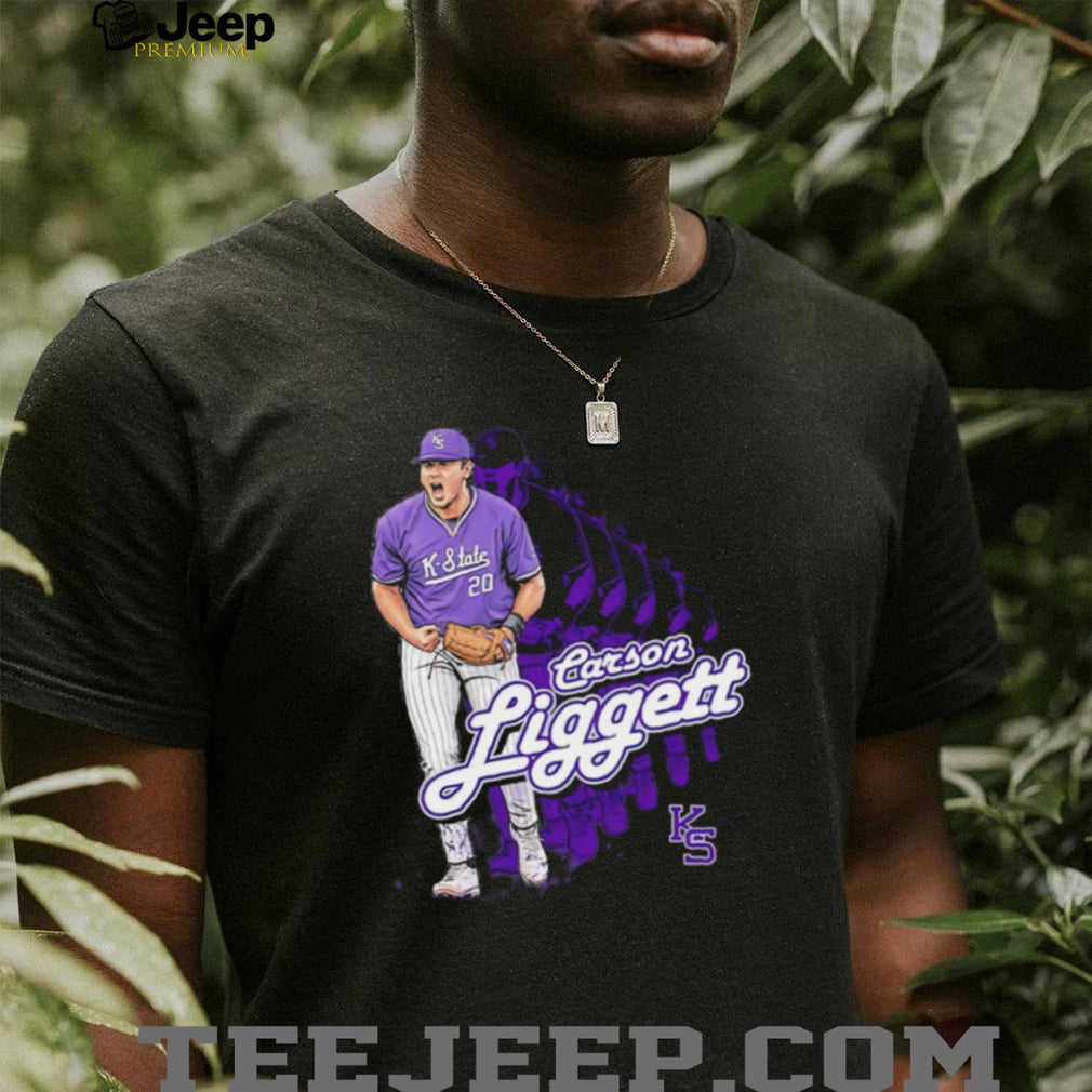 Carson Liggett K State Wildcats Baseball Player Fan T Shirt