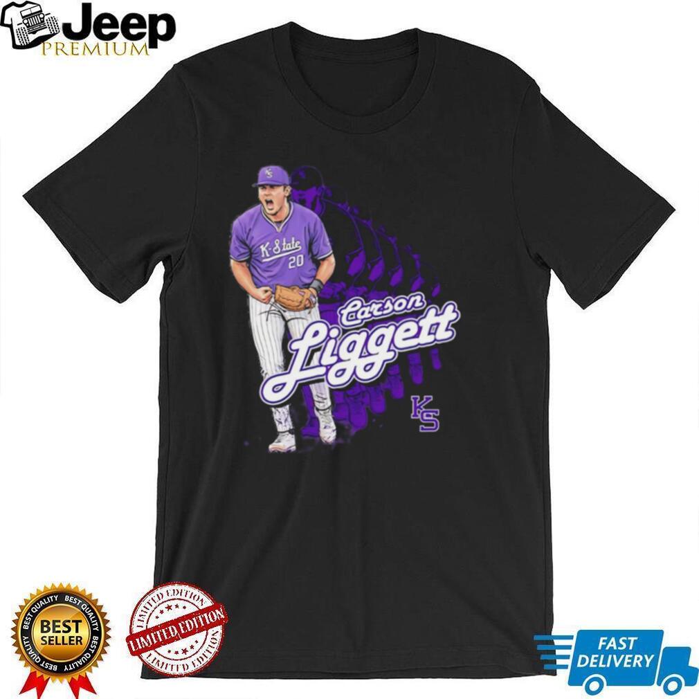 Carson Liggett K State Wildcats Baseball Player Fan T Shirt