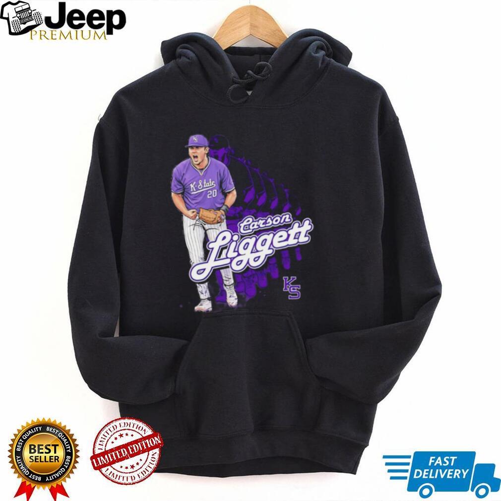 Carson Liggett K State Wildcats Baseball Player Fan T Shirt