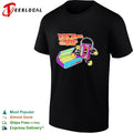 Cassette tape dancing back to the 80s retro music boombox shirt