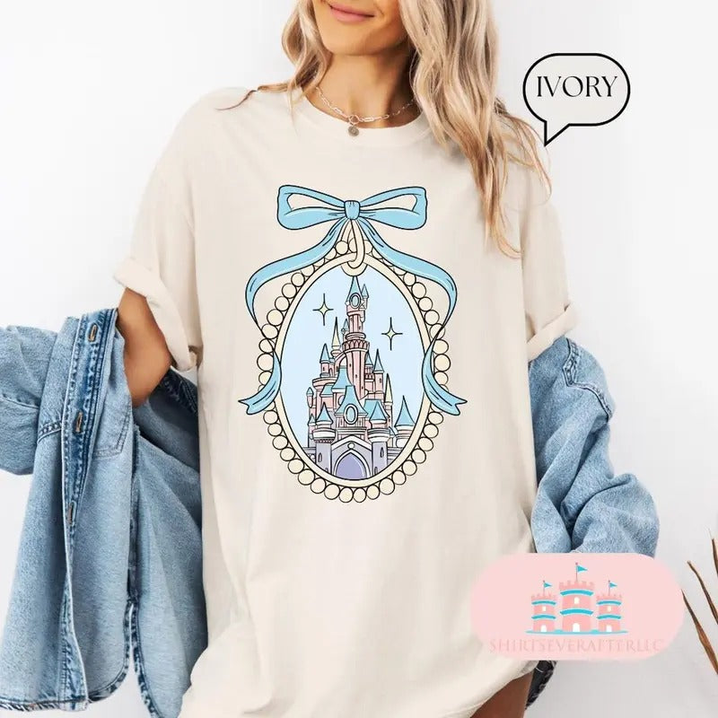 Castle Shirt, Princess castle Sketch, Magical shirt, Vintage castle shirt, Family Vacation Sweater, Family Trip Shirt