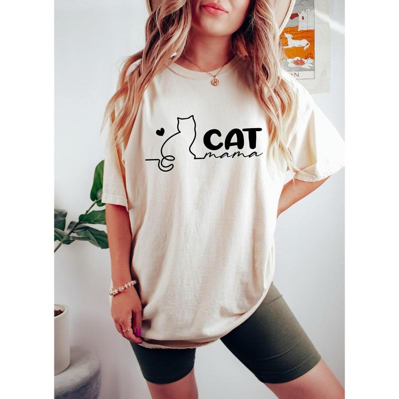Cat Mama Shirt, Cat Mom Shirt, Cat Shirt for Cat Mom, Cat Lover, Mother's Day Gift For Cat Mom, Cat Lover Gift, Cat Shirt, Mom Shirt