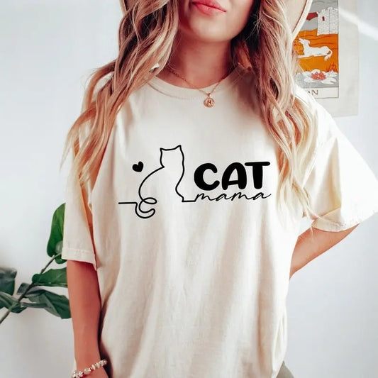 Cat Mama Shirt, Cat Mom Shirts, Mother's Day Gift For Cat Mom, For Men, For Women Hoodie, Sweatshirt | WearSparks.com