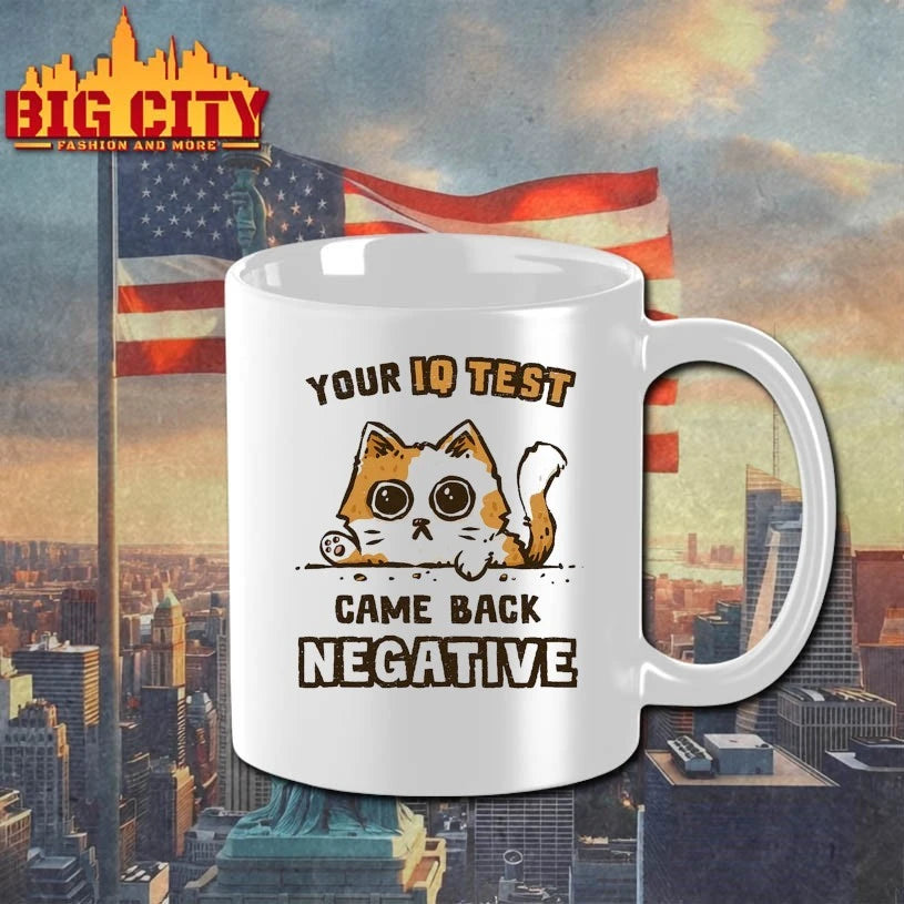 Cat Your IQ test came back negative shirt