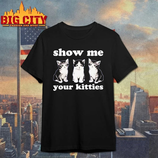 Cats Autumn sharp show me your kitties shirt