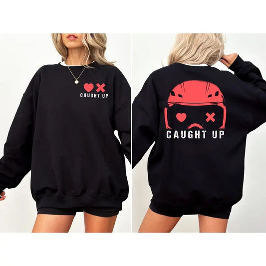 Caught Up 2-Sided Sweatshirt,  Lights Out Sweatshirt, Navessa Allen Shirt, Dark Romance Hoodie, Smut Merch, Unisex Crewneck, Book Lover, Booktok Sweater, Gift for Her