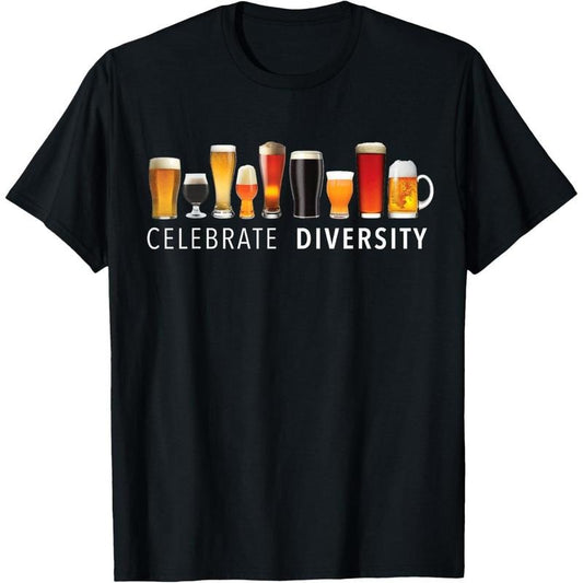 Celebrate Diversity Craft Beer Drinking T-Shirt T-Shirt  made in us