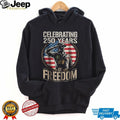 Celebrating 250 Years of Freedom Saluting Soldier Patriotic T Shirt