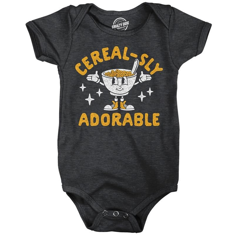Cerealsly Adorable Baby Bodysuit Funny Sarcastic Food Graphic Novelty Jumper For Infants Funny Baby Onesies Sarcastic...