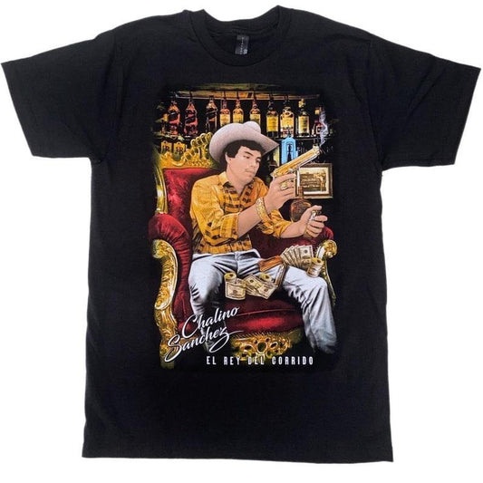 Chalino Sanchez Tribute T Shirt El Rey Del Corrido Vintage Mexican Singer Fan Merch