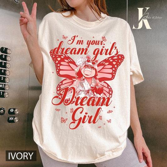 Chappell Roan Miss Piggy T-Shirt, Good Luck Babe! Chappell Roan Shirt, Miss Piggy Shirt Shirt, Red ink on pale pinn unisex soft style shirt, Midwest Princess 2024 Tour Tee, Chappell Roan Merch