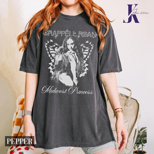Chappell Roan Shirt, Comfort Colors Shirt, The Midwest Princess Shirt, Pink Club T-Shirt, Pink Pony Shirt, Chappell Midwest Princess Shirt, 2024 Tour Tee, 2024 Summer Concert Shirtstyle{n002}3