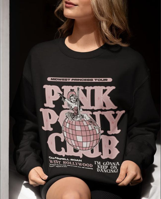 Chappell Roan Unisex Shirt, Pink Pony Club Sweatshirt, Midwest Princess 2024 Tour Hoodie, Sapphic Lesbian WLW Pride Music Clothing, Cotton Round Neck Tee, Unisex T-shirt for Women, Full Color, Womenswear Sweaters Tops