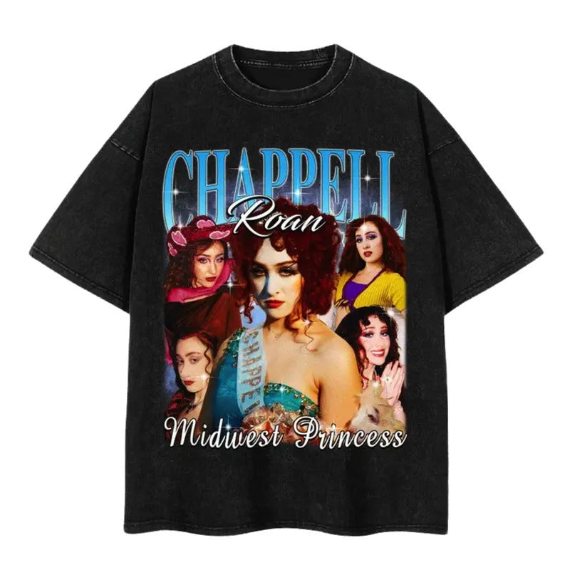 Chappell Roan Vintage T-Shirt, Chappell Roan Bootleg 90's Washed Fans Tee, Good luck babe gift, The Rise and Fall of a Midwest Princessstyle{n002}2