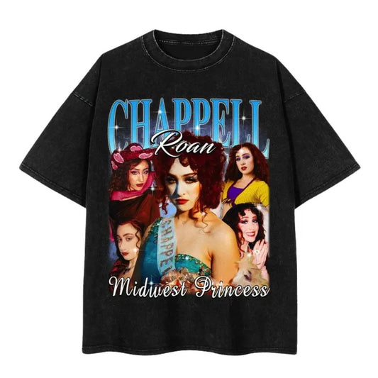 Chappell Roan Vintage T-Shirt, Chappell Roan Bootleg 90's Washed Fans Tee, Good luck babe gift, The Rise and Fall of a Midwest Princessstyle{n002}2