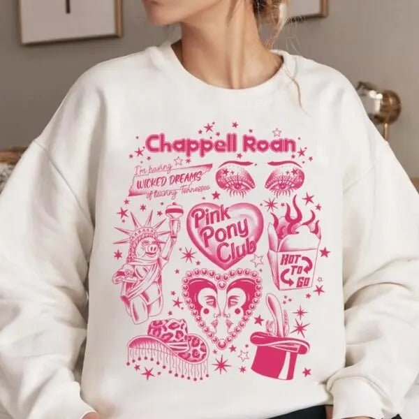 Chappell Track Songs,Chappell Roan Album Sweatshirt_Sweatshirt Gift For Woman and Man Unisex Sweatshirt