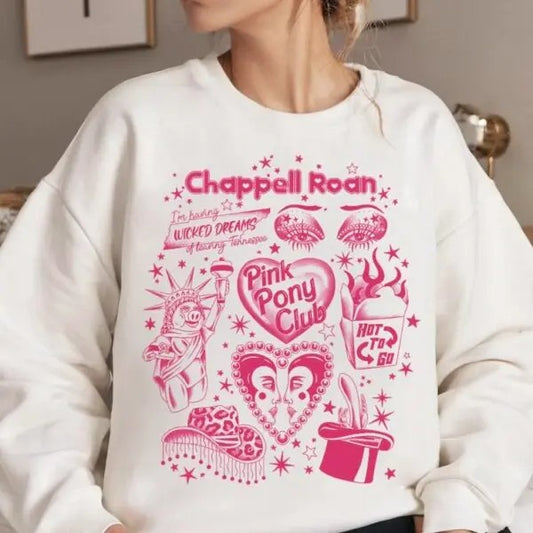 Chappell Track Songs,Chappell Roan Album Sweatshirt_Sweatshirt Gift For Woman and Man Unisex Sweatshirt