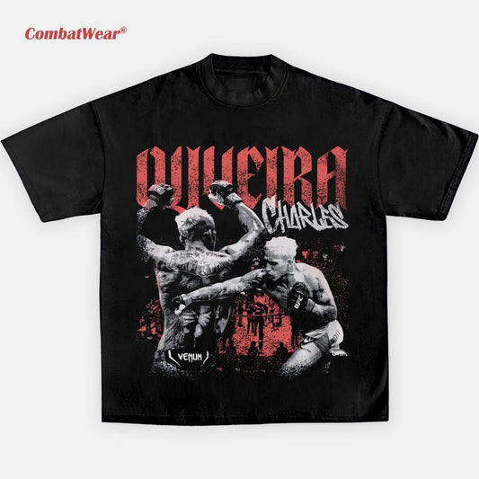 Charles Oliveira Tee, Vintage MMA UFC Graphic Design T-shirt, Oliveira UFC Shirt, Boxing T-shirt, Retro MMA Gift for Men & Women