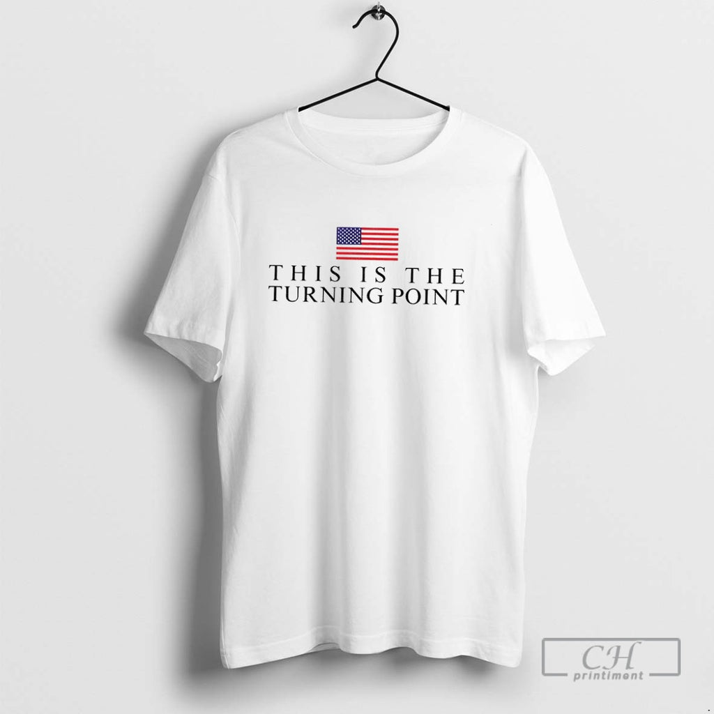Charlie Kirk Usa Flag This Is The Turning Point