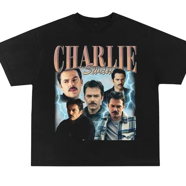 Charlie Swan T Shirt, Vintage Charlie Swan Vintage 90's shirt, Billy Burke Fan Made Tee - Team Charlie shirt