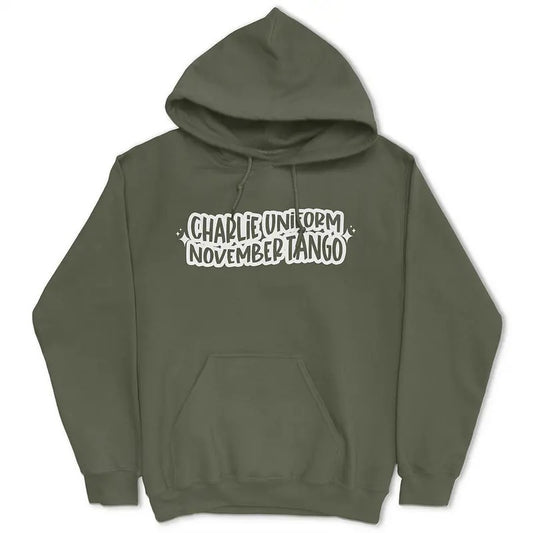 Charlie Uniform November Tango Hoodie - Women's Pullover Hoodie - Long Sleeve - Casual