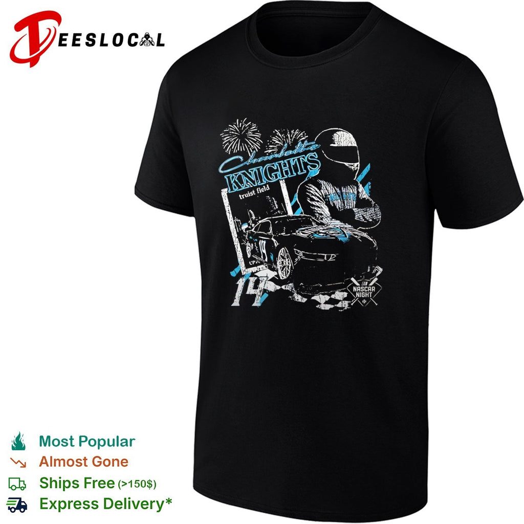 Charlotte Knights NASCAR Night 14 Distressed shirt