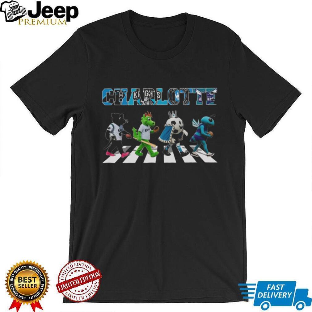 Charlotte Mascots Football Basketball Abbey Road shirt