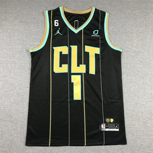 Charlotte Hornets #1 LaMelo Ball 23 Hornets 1 Black City Edition (1)_[1]