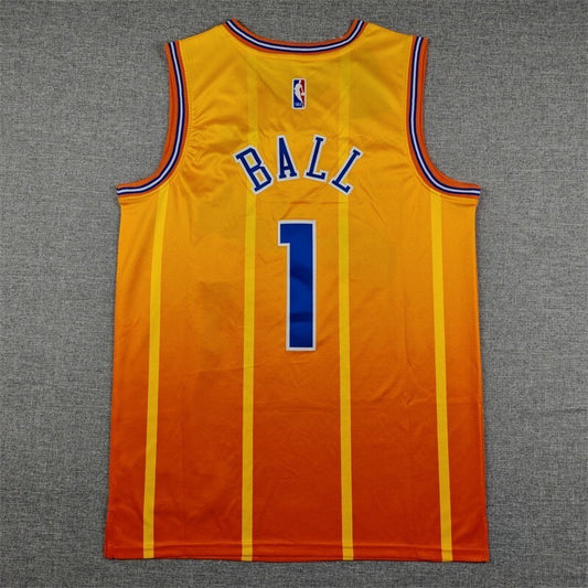 Charlotte Hornets #1 LaMelo Ball 26 Hornets 1 Yellow City Edition Style 1