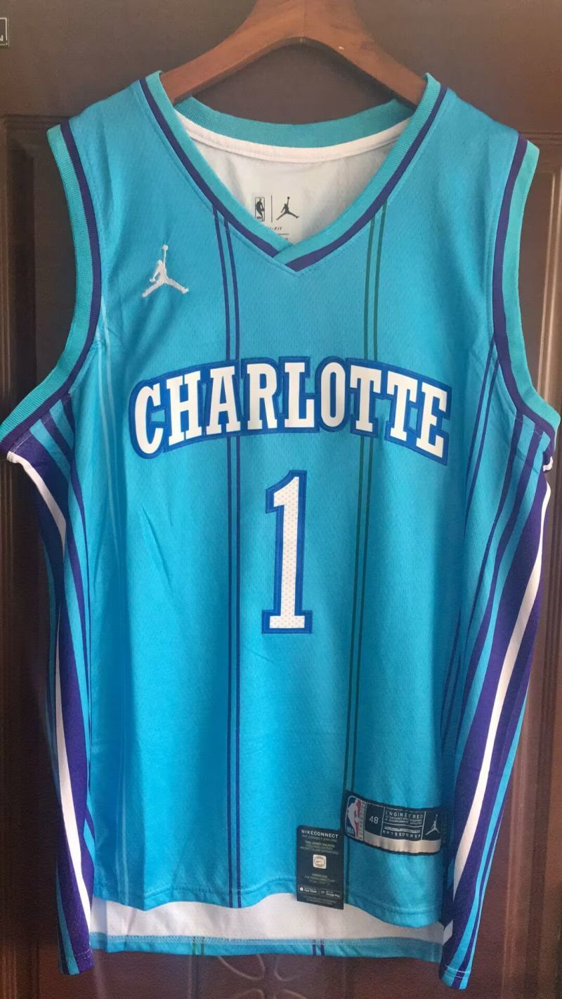Charlotte Hornets #1 LaMelo Ball New Season Hornets 1 # Style 2