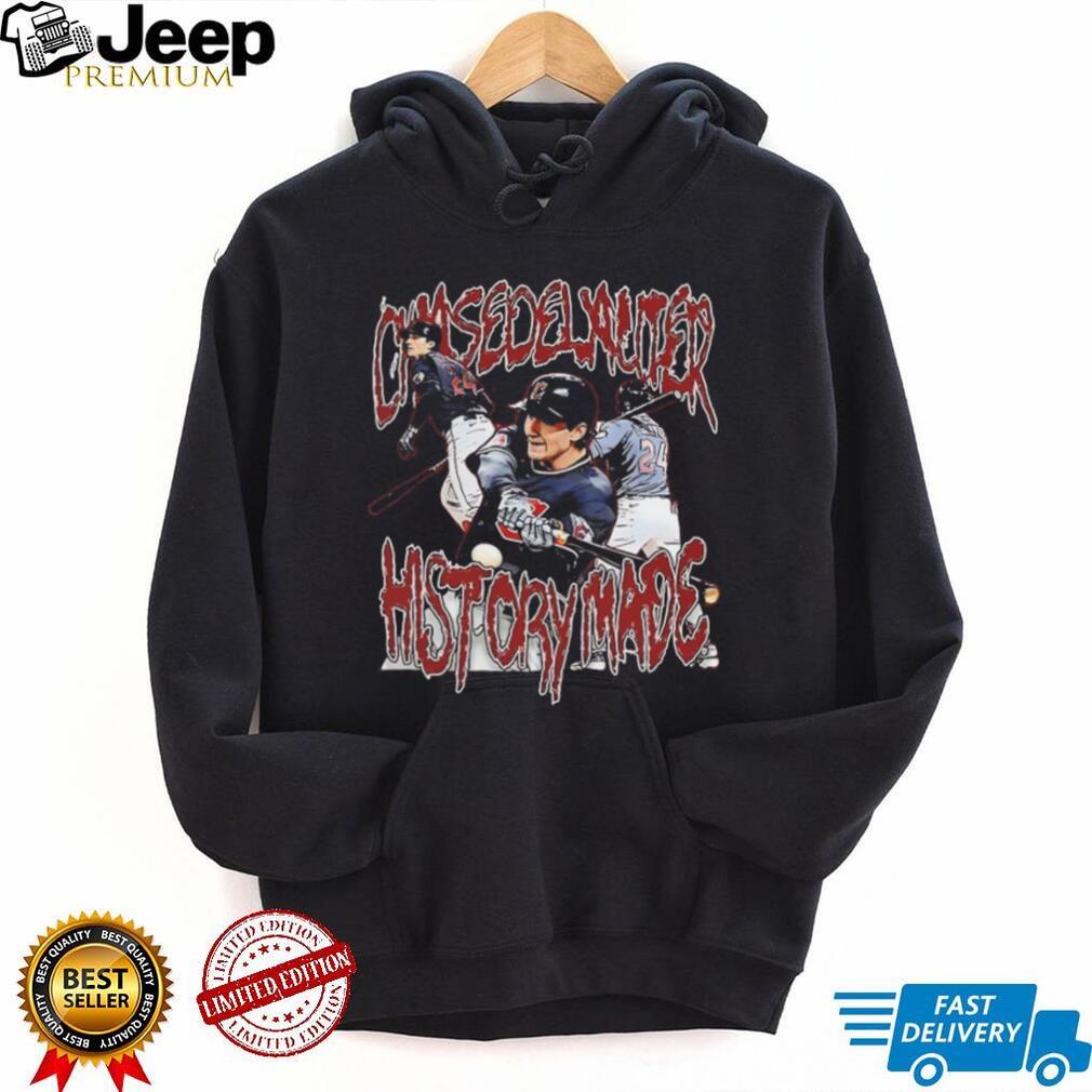 Chase DeLauter Cleveland Baseball History Made Vintage Style T Shirt
