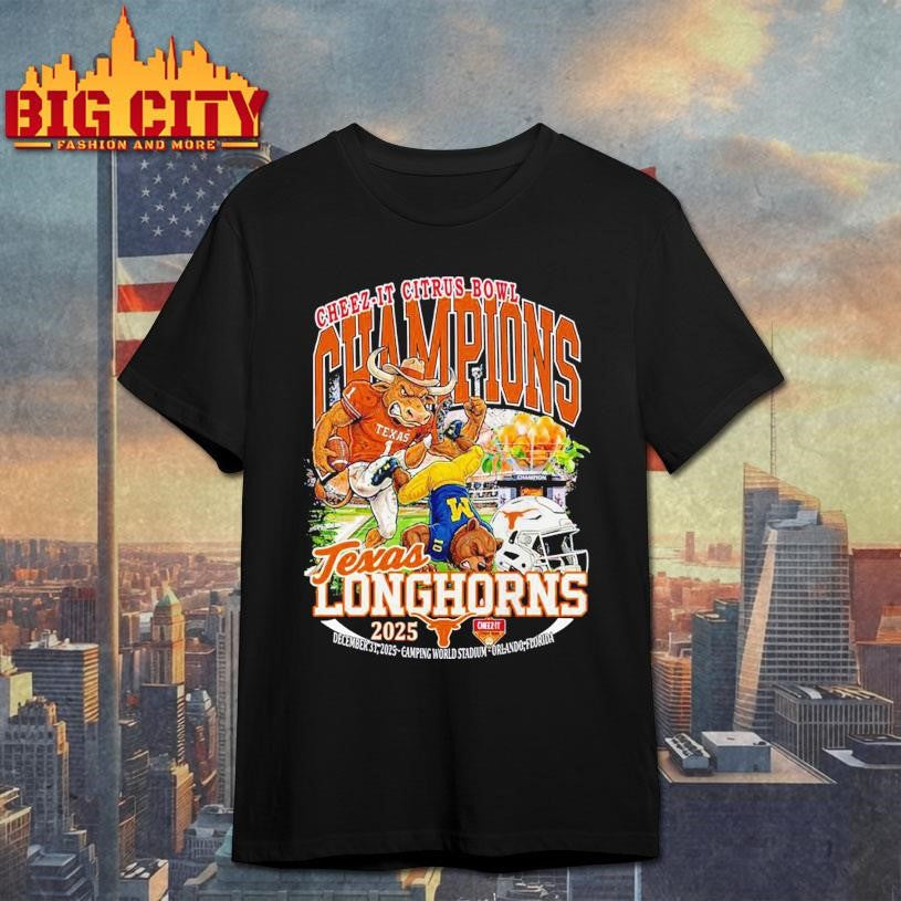 Cheez it Citrus Bowl Champions 2025 Texas Longhorns Shirt