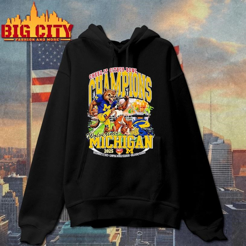 Cheez it Citrus Bowl Champions 2025 Wolverines Michigan Shirt