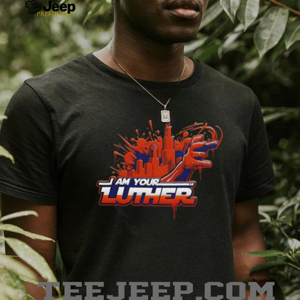 Chicago City Skyline I Am Your Luther Graffiti Style Urban Streetwear T Shirt