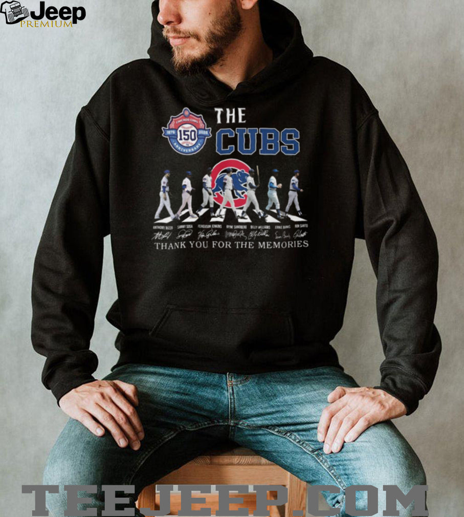 Chicago Cubs 150th Anniversary Abbey Road Signature Memories T Shirt