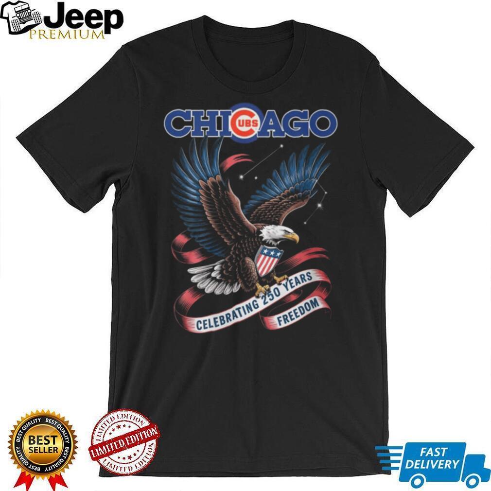 Chicago Cubs American Eagle Freedom 250 Years Celebration T Shirt