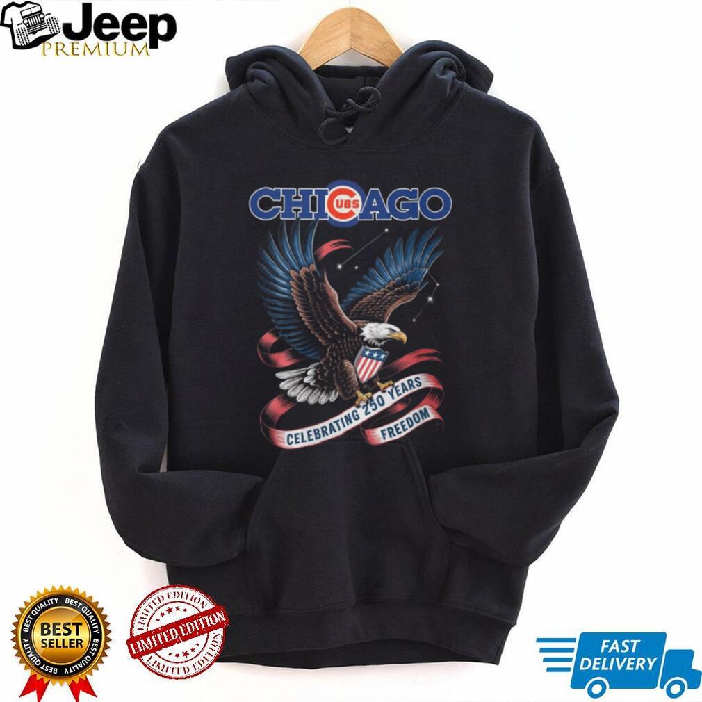 Chicago Cubs American Eagle Freedom 250 Years Celebration T Shirt